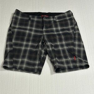 Avia Black and Gray Plaid Shorts